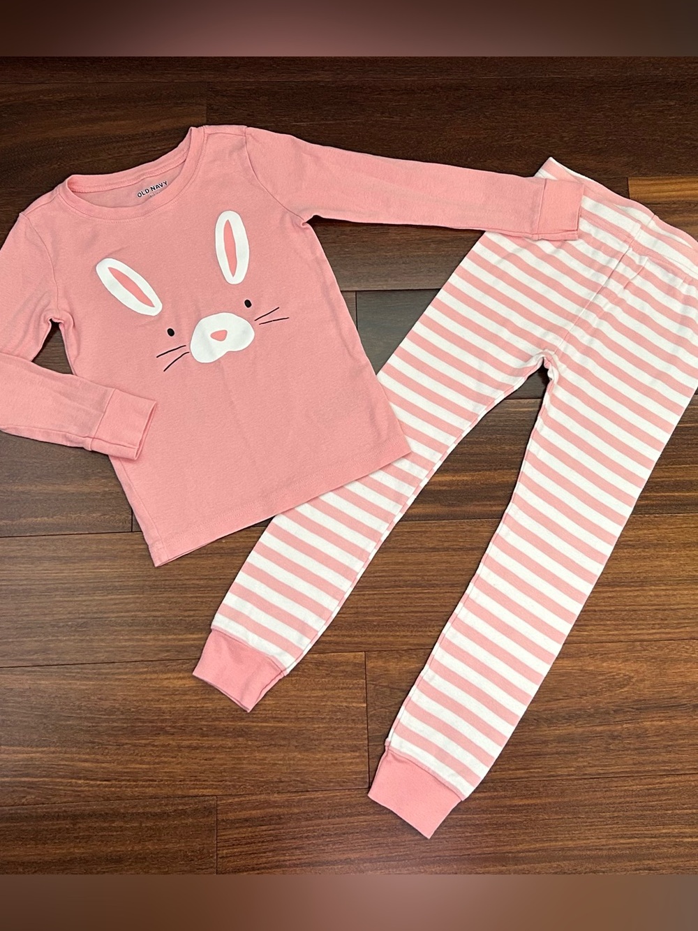 💥4 for $20💥 Old Navy Pink Bunny Face Pjs
